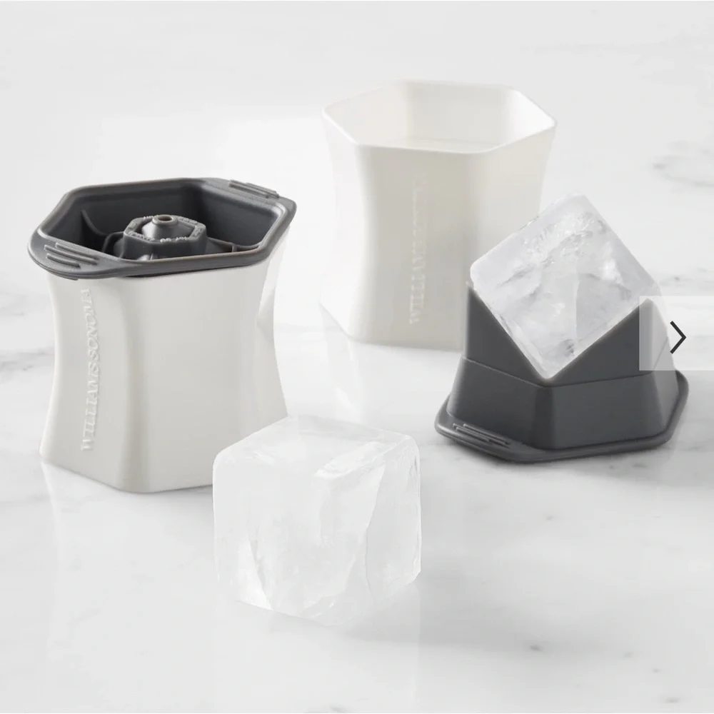 SET OF 4 WILLIAMS SONOMA SQUARE CRAFT ICE MOLD COLOSSAL CUBE